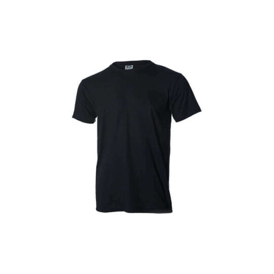 Poly Cotton T-Shirt #350 - Black, 16/S