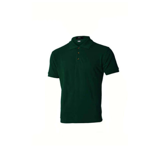 Men Poly Cotton Polo Shirt - Hunter Green, S
