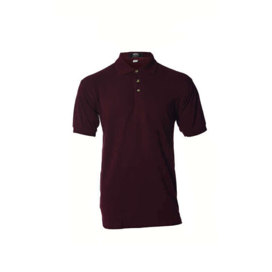 Men Poly Cotton Polo Shirt - Maroon, S
