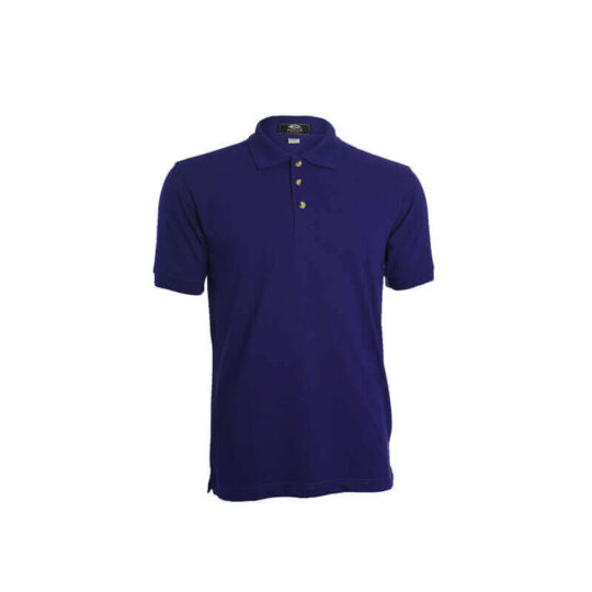 Men Poly Cotton Polo Shirt - Purple, S