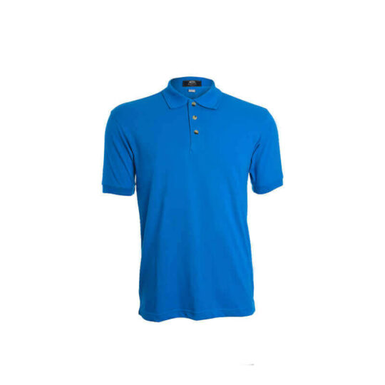 Men Poly Cotton Polo Shirt - Turquoise, S