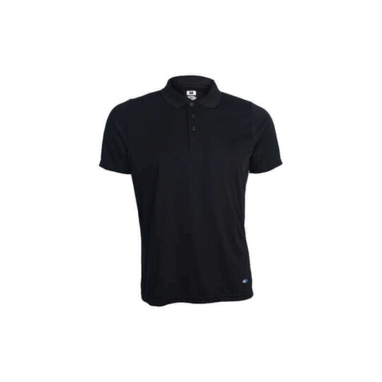 Slim Cut 100% Polyester Polo Shirt #207 - Black, S