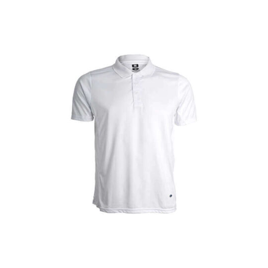 Slim Cut 100% Polyester Polo Shirt #207 - White, S