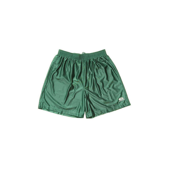 100% Nylon Plain Football Shorts - Hunter Green, S