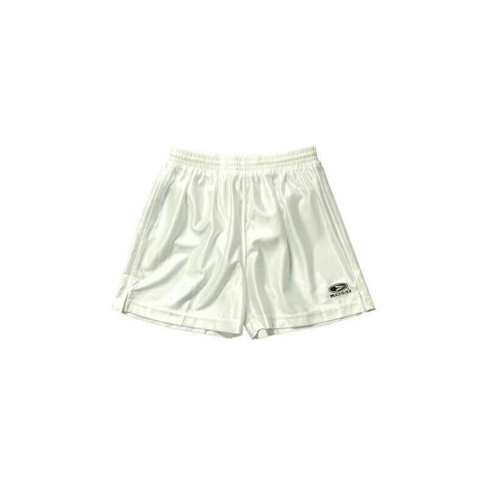 100% Nylon Plain Football Shorts - White, S