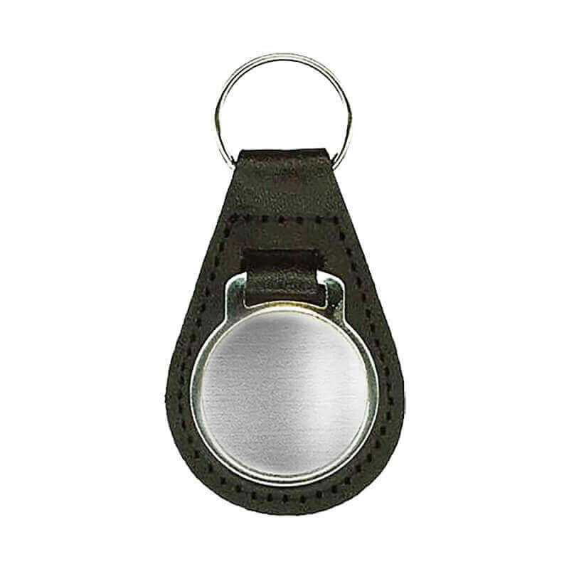 Round Key Chain With Metal Plate - Rossi Sports - Custom Key Chain