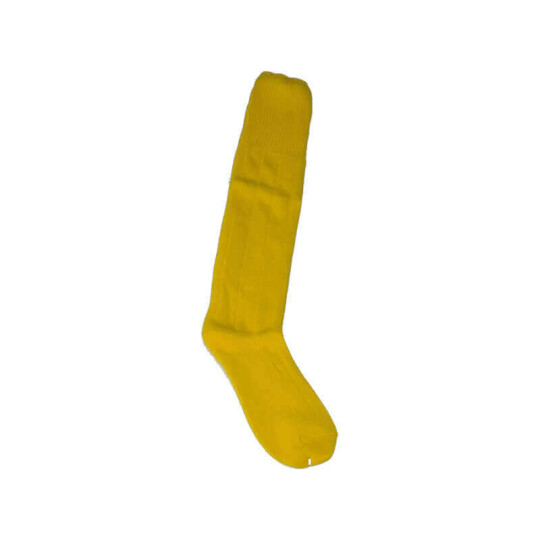PLAIN 100% Nylon Football Socks - Yellow, One Size