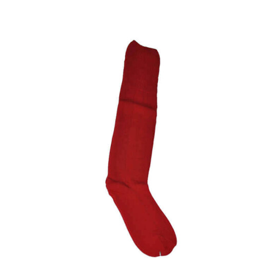 PLAIN 100% Nylon Football Socks - Red, One Size