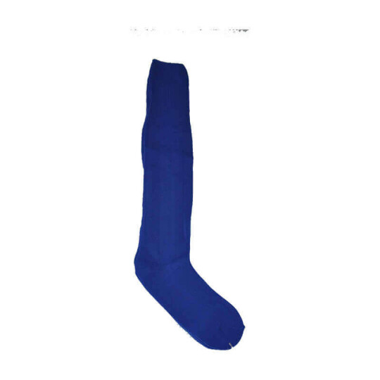 PLAIN 100% Nylon Football Socks - Royal Blue, One Size